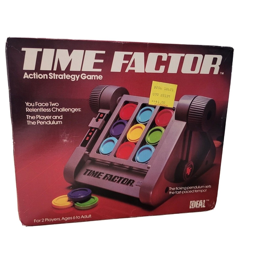 Ideal Time Factor Game Vintage 1984 NEW Old Stock